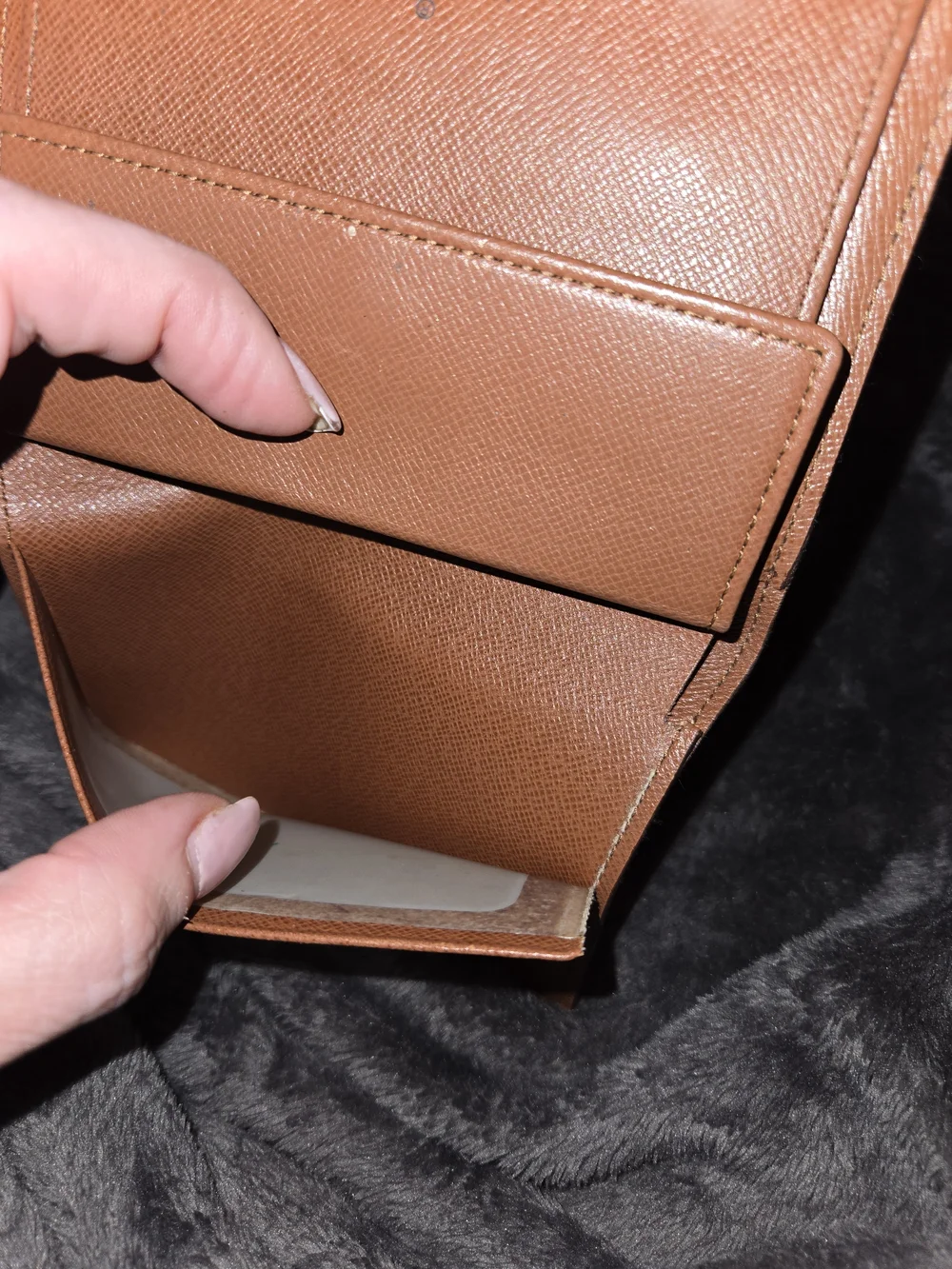 Louis Vuitton Brown and Gold Monogram Passport Sleeve